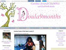 Tablet Screenshot of doula9months.com